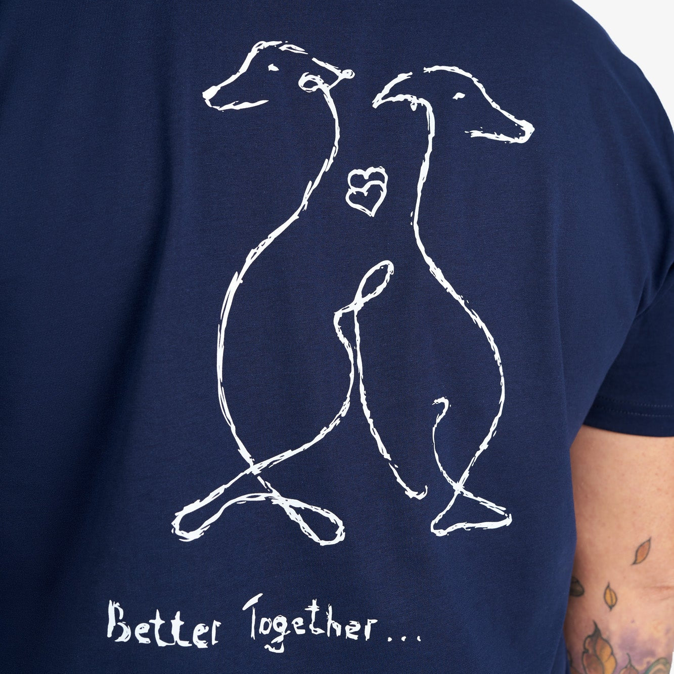 Blue Couple T-Shirts “Better Together” (Back Graphic)