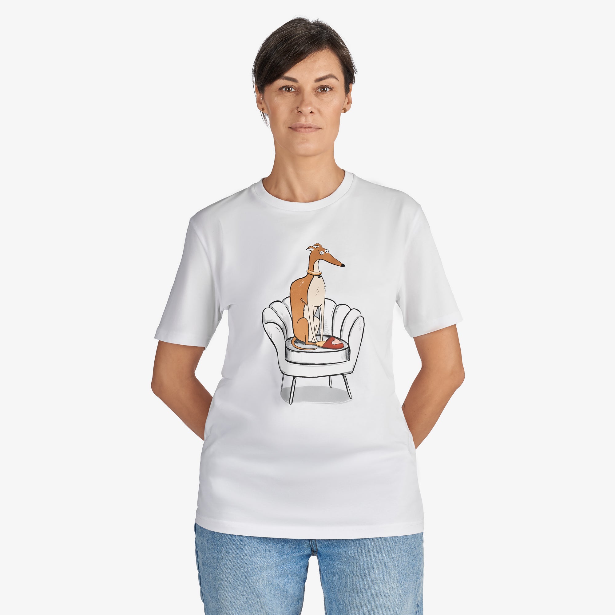 White T-Shirt “Who’s the Boss” (Front Graphic)