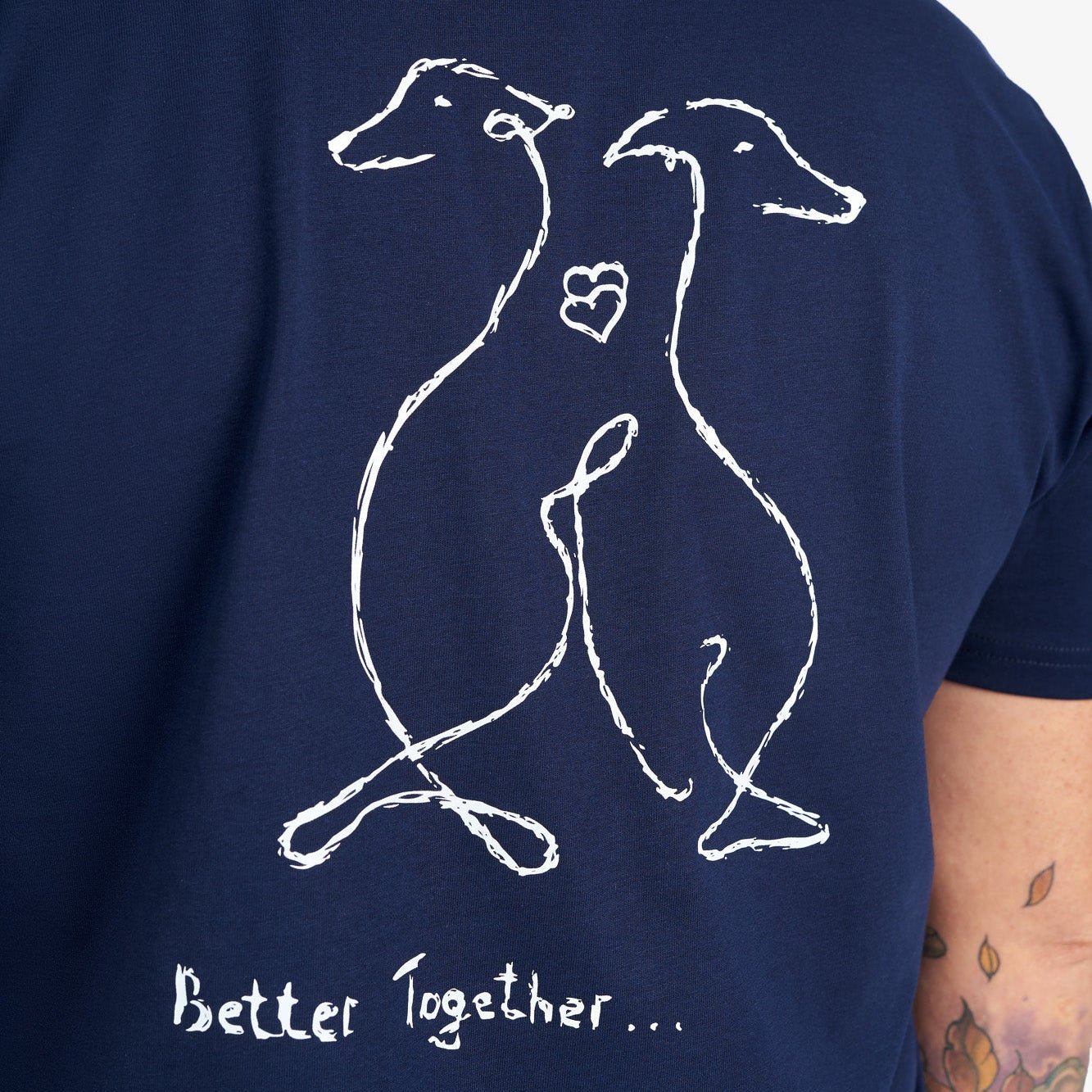 Blue T-Shirt “Better Together” (Back Graphic) - Image 2
